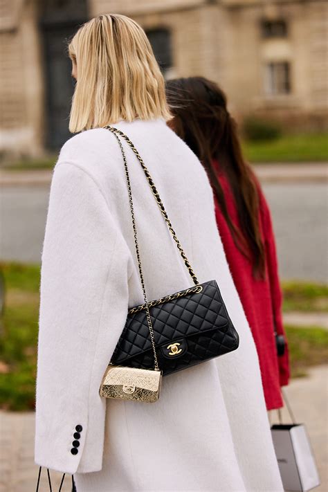 chanel flap bag street style|Chanel bag small flap.